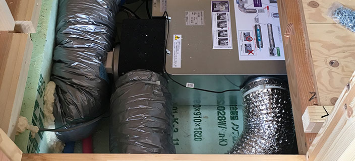 新鮮な空気を循環させる換気システム
